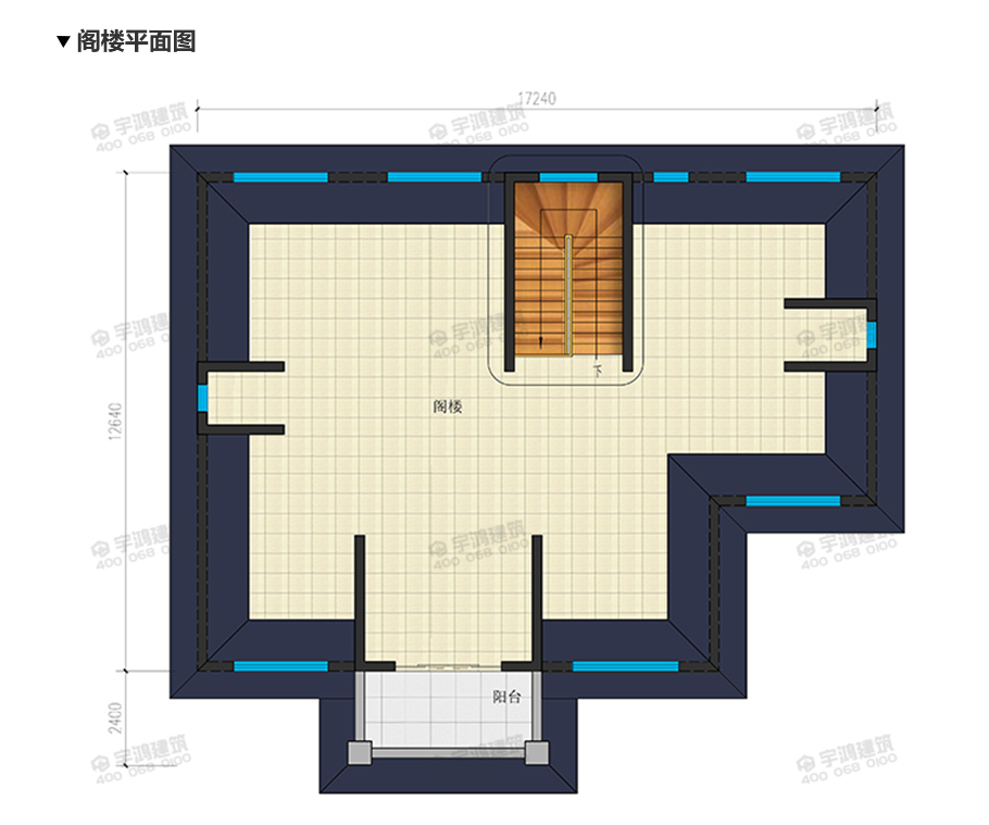 220平帶神龕三層農村別墅設計效果圖