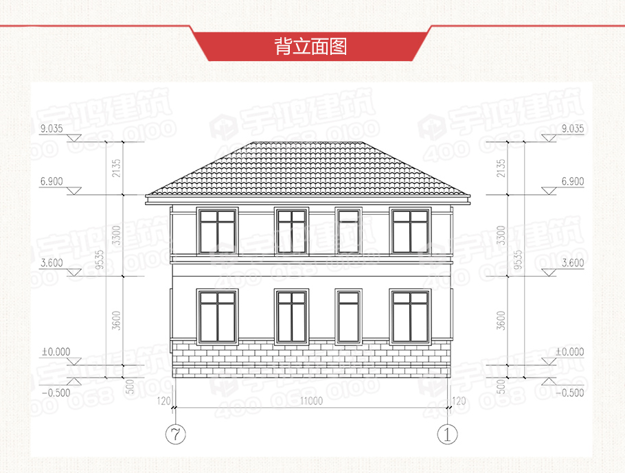 120平二層舒適農(nóng)村自建房設(shè)計圖紙