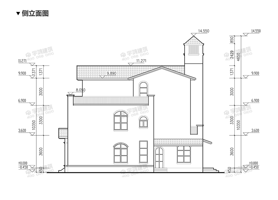 114平21萬防潮農(nóng)村別墅戶型設(shè)計圖紙