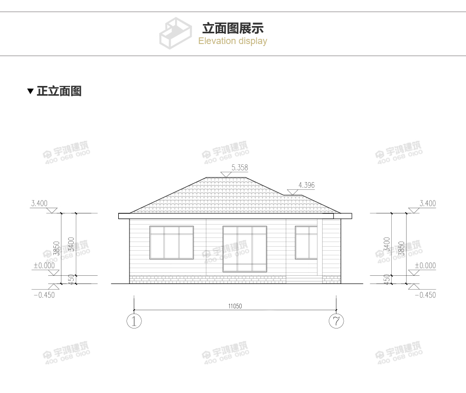 90平一層簡歐新農(nóng)村別墅設(shè)計(jì)圖紙