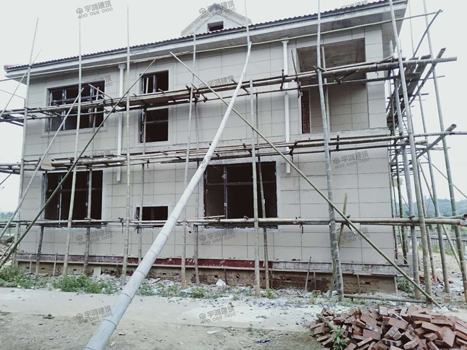 唐式風格農村二層自建房設計圖紙及效果圖，古樸典雅